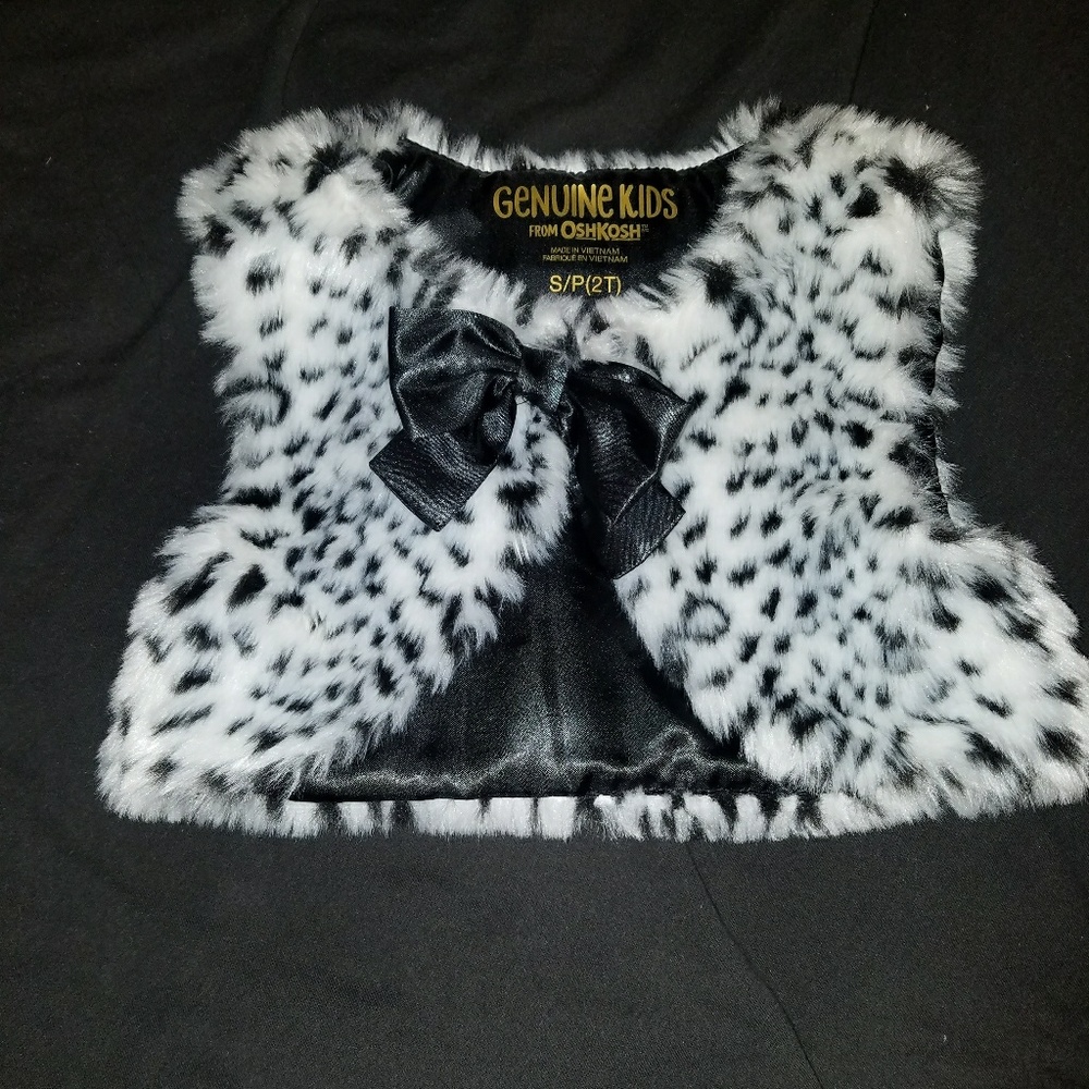Black & White Leopard Vest